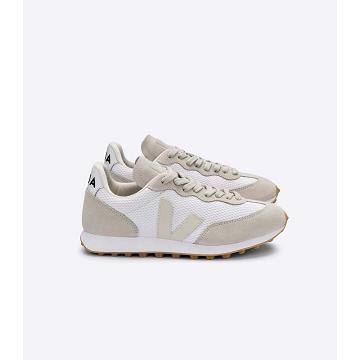 Veja RIO BRANCO ALVEOMESH Women's Running Shoes White/Beige | NZ 423YXF